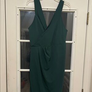 BloomChic Maxi Dress in Deep Green